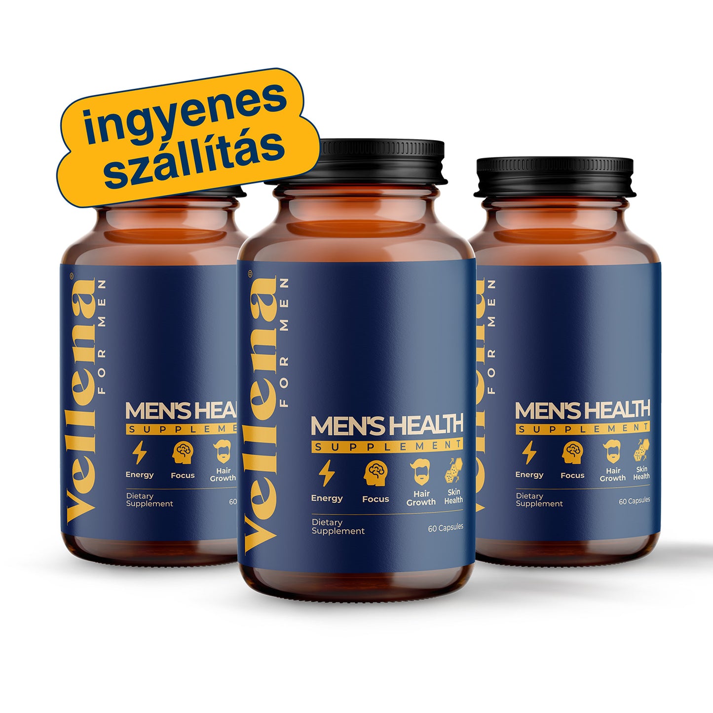 Férfi egészség | Kapszulák 3 PACK | Vellena for Men