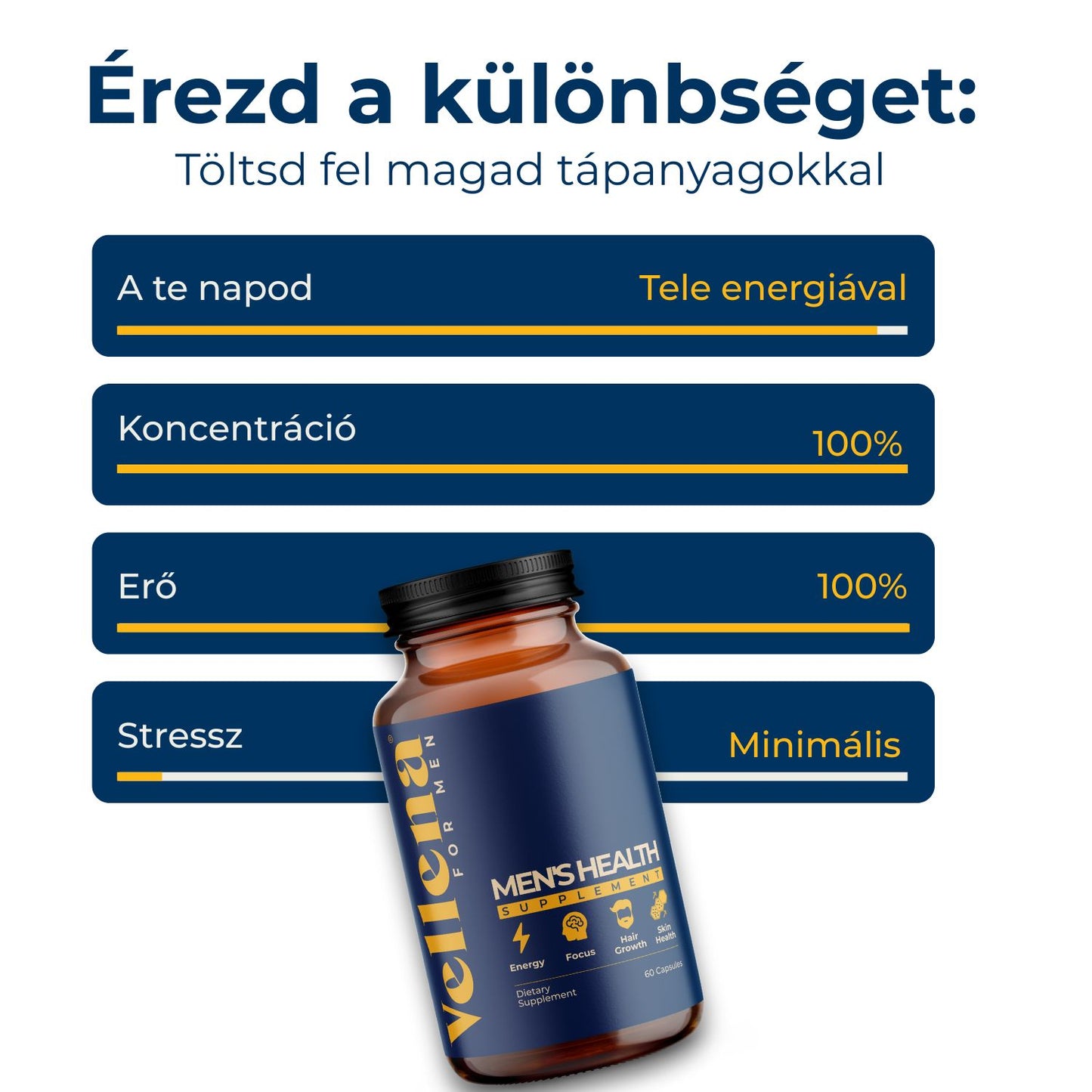 Férfi egészség | Kapszulák 3 PACK | Vellena for Men