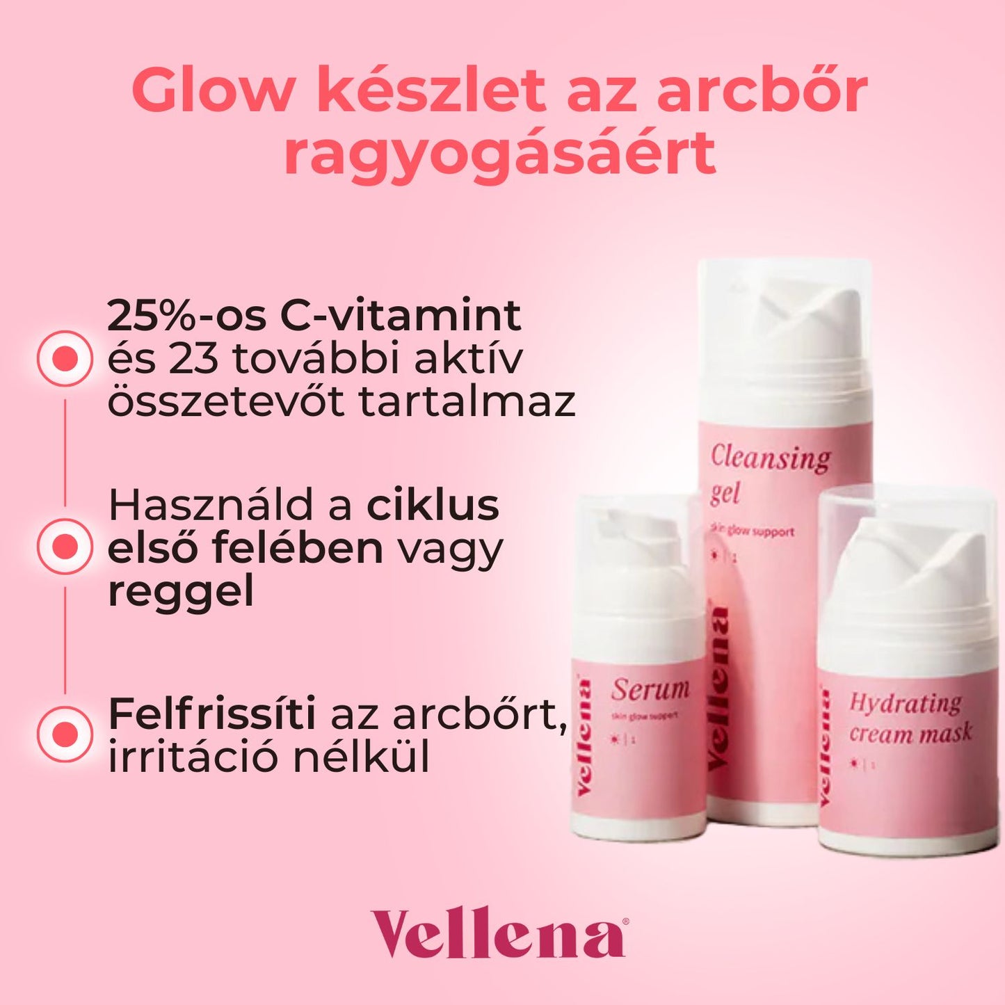 Szett a ragyogó arcbőrért | Vellena