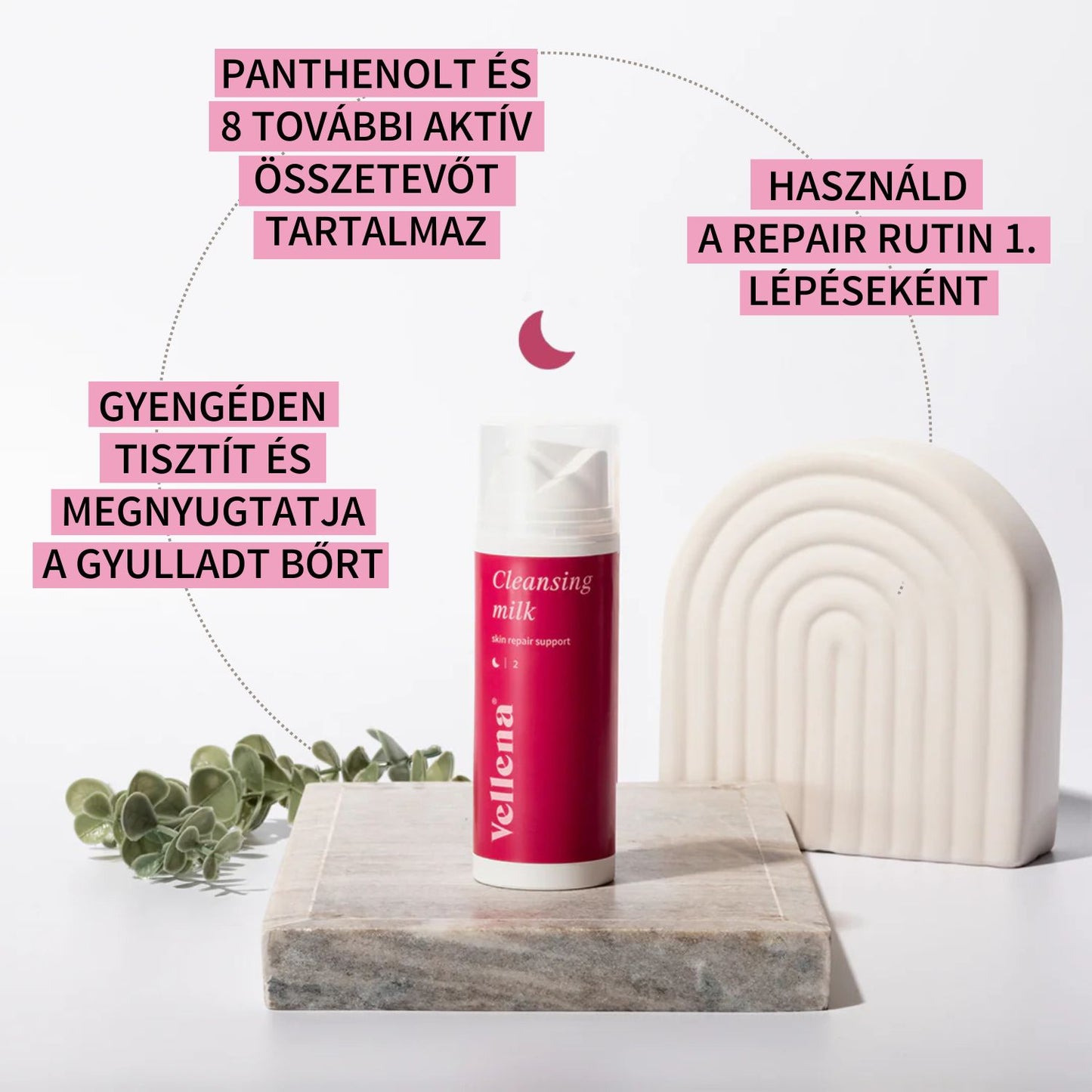 Arctisztító tej a bőr védőrétegének helyreállításához 150ml | Vellena